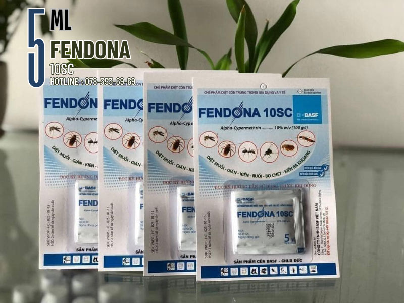 Thuốc diệt muỗi fendona 10sc dạng vỉ 5ml