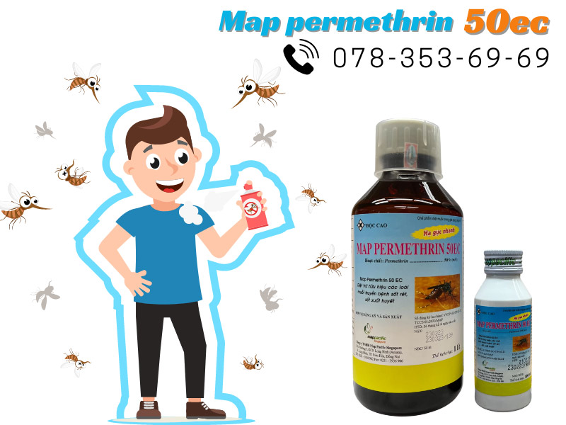 Thuốc diệt muỗi sinh học map permethrin 50ec